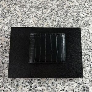 Black Snake Crocodile Y2k Skin Textured Wallet Brand New